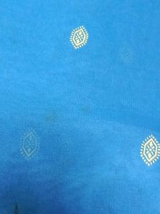 Blue Embroidered Saree