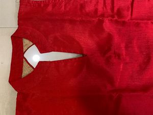 Red &amp; Gold long Kurta | Never used | brand new con