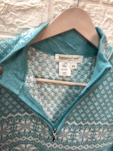 Patterned Pullover Sweater🎗️🌷