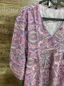 Pink Pattern Kurta