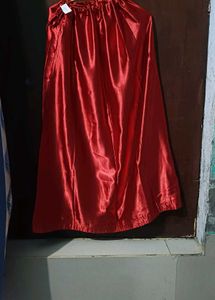 Red Embroidered Sheer Blouse