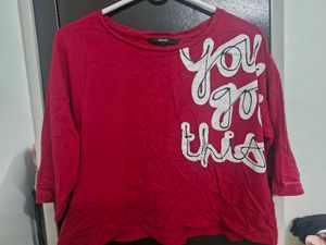 Vero Moda Red Crop Top
