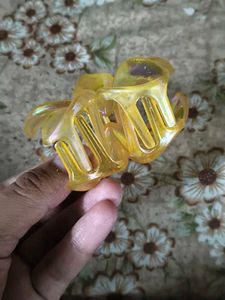 Yellow Flower Hair Clip