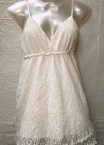 🎊🥳Buy One Get 1 Free🥳🎊White Lace Romper Dress