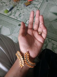 Beautiful Bangle Type Bracelet Silk Thread