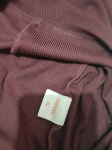Burgundy Off-the-Shoulder Dress