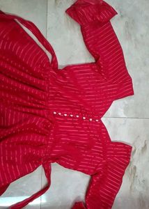 pink Anarkali Kurta