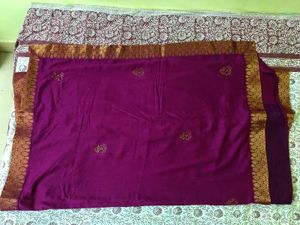 Beautiful Purple Saree 💜✨