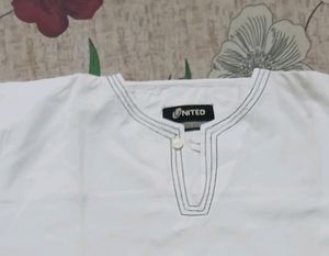 Plain White Kurta Shirt