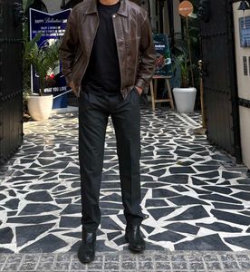 Men Slim Fir Trousers Charcol Black Colour