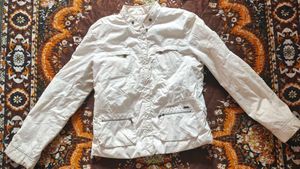 White Casual Jacket Best For Ladies