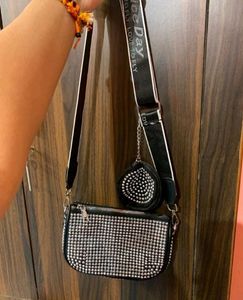 Rhinestone sling Bag You Can Use This As a Handbag
