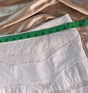White Cotton Skirt