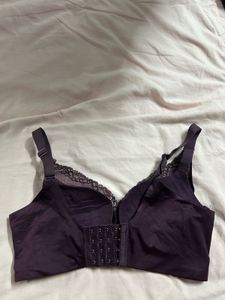 Elegant Purple Lace Bra