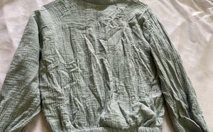 Sage Green Gauze Blouse