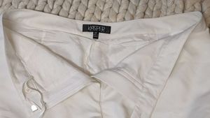 Straight Cut White Pants