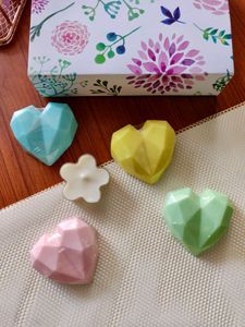 Heart Soaps Combo 4 Pcs
