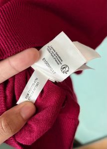 Lacoste Red Long Sleeve Top