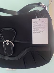 H&amp;M Small  Twill Shoulder Bag Black