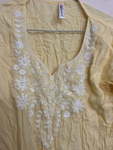 Embroidered Yellow Top
