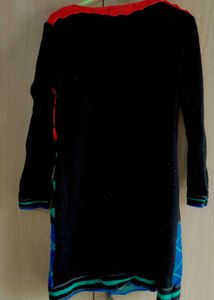 Funky Argyle Knit Mini Dress