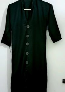 Black Button-Down Dress