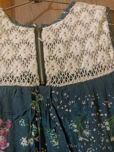 Grey Multicolour Flare Frock