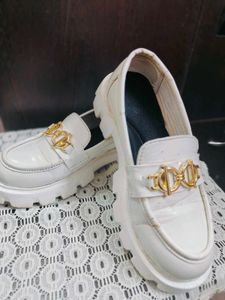White Patent Leather Loafers