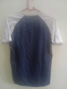 Navy &amp; Grey Henley Tee