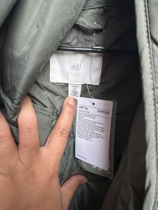 H&amp;M Quilted Jacket With Scarf
