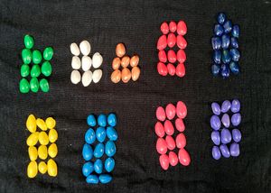 Painted Pista Shells - 100 Piece