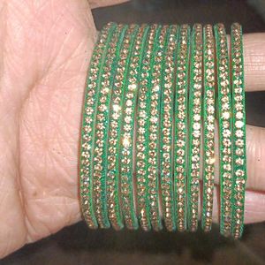 Green & Gold Bangles