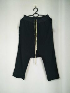 Black Drop Crotch Pants
