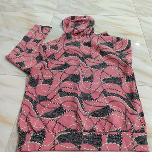 Patterned Hoodie