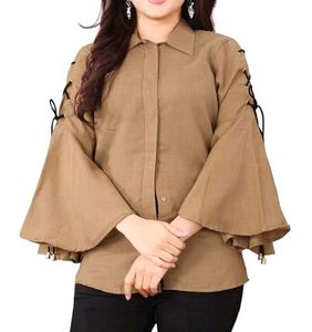 BELL SLEEVES with A concealed placket