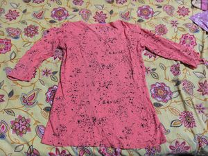 Peach Colour Top For Girls/Women