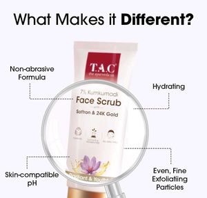 Unused TAC Kumkumadi Face Scrub With Saffron
