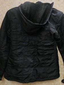 Black jacket With Woolen Layer Inside