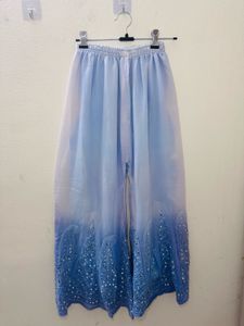 Viral Blue Chickenkari Kurta Set