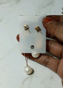 Pearl Wings Earring