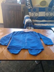 Blue Button-Down Jacket
