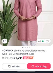 Peach Kurta