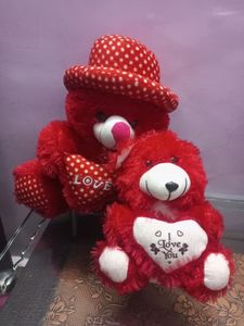 Red Teddy Combo 2 Pack Chhotu - Motu