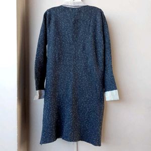 Stylish Knit Shirt Dress