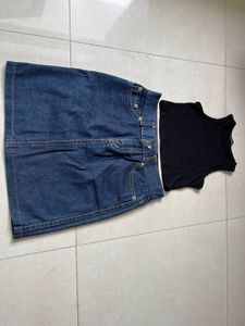 Denim Mini Skirt