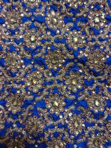 Blue Embellished Indian Dress Material
