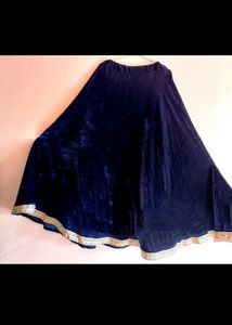 Velvet Fully Stitchd Lehnga Choli With Dupatta