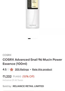 COSRX Advanced Snail 96 Mucin Power Essence 100ml