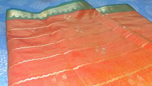 Kanchipuram Pattu (South Silk) Zari Border Saree