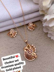 Gold Plated Choker Set